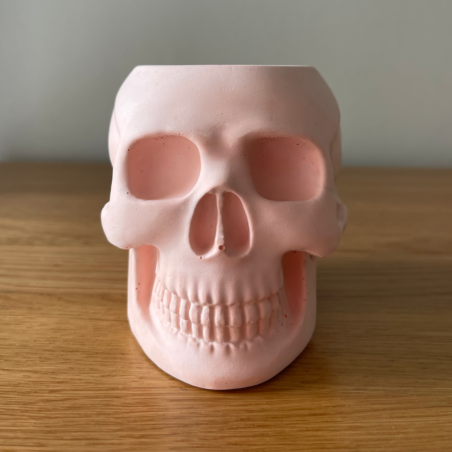 Handmade Stone Skull Soy Wax Candle