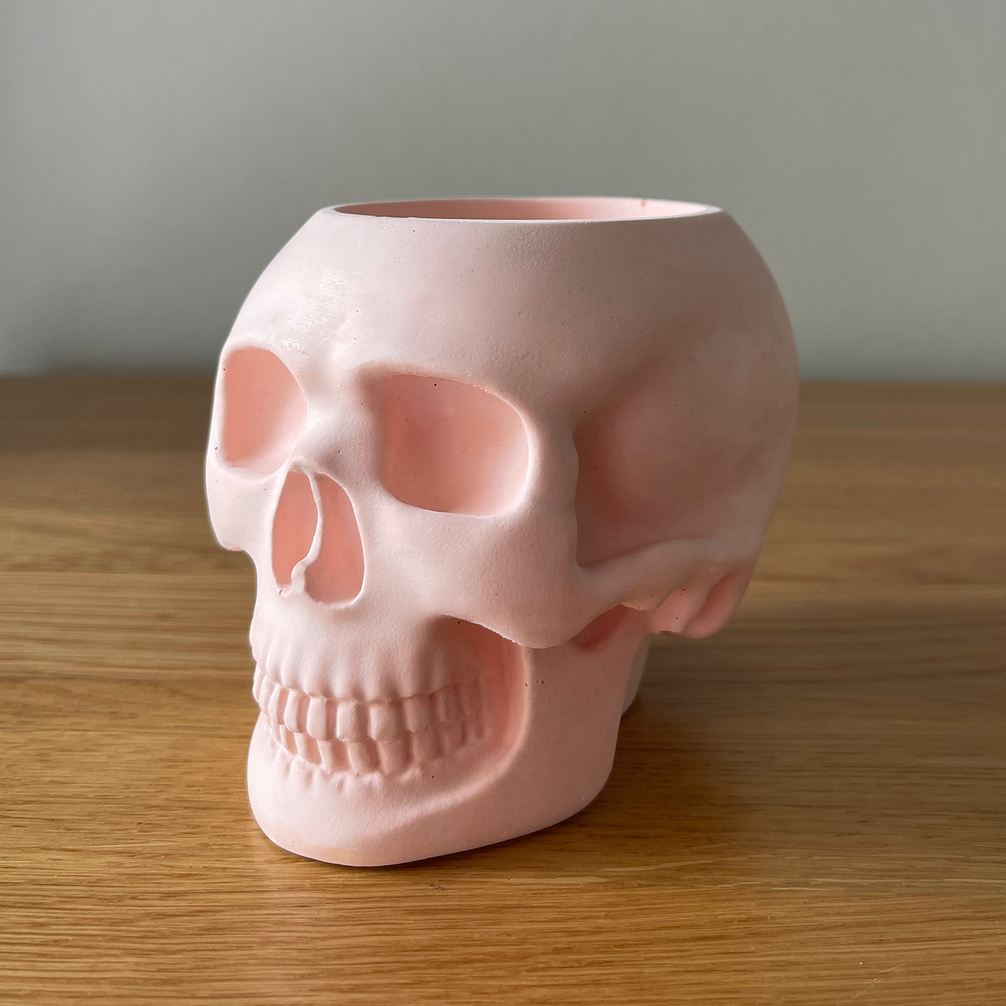 Handmade Stone Skull Soy Wax Candle