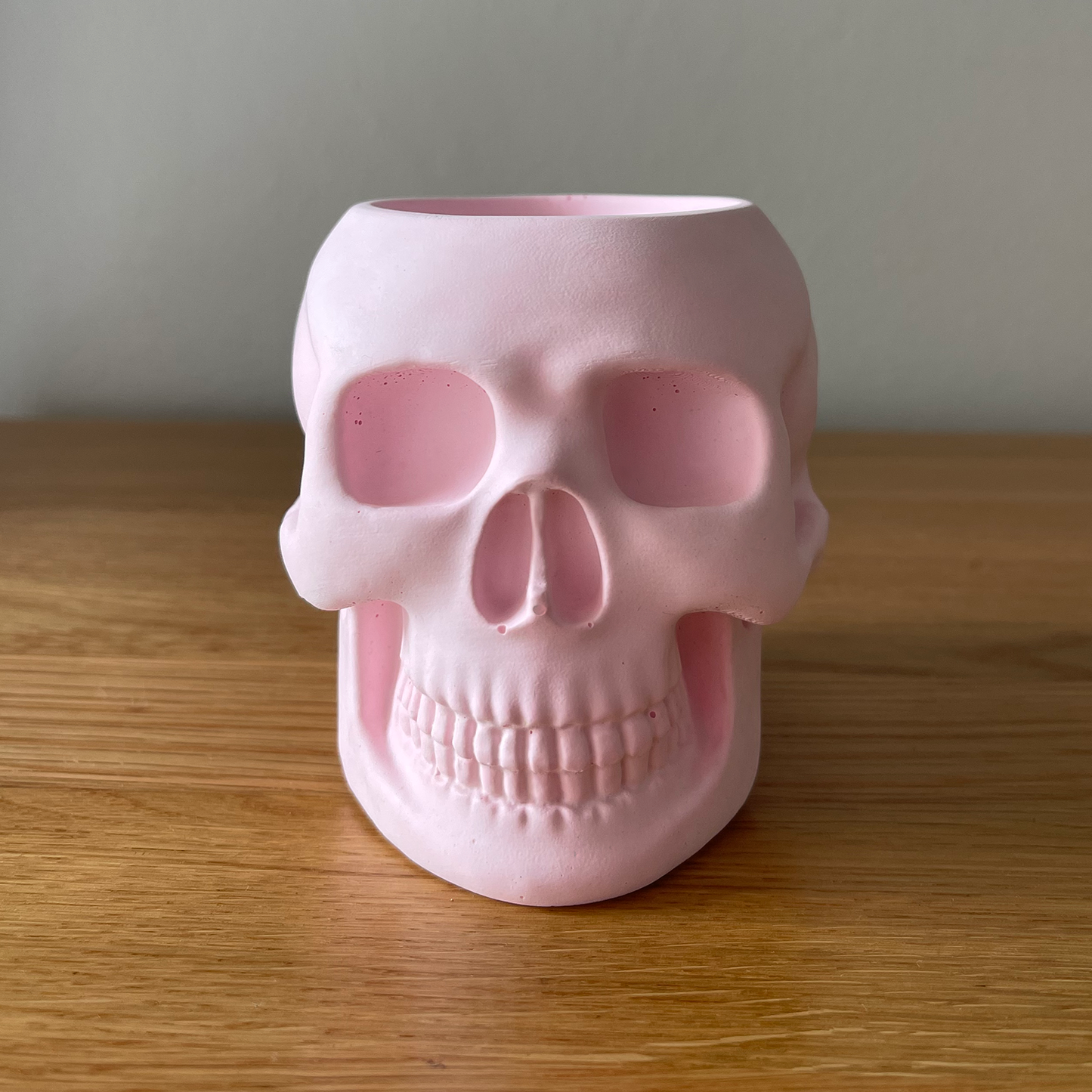 Handmade Stone Skull Soy Wax Candle