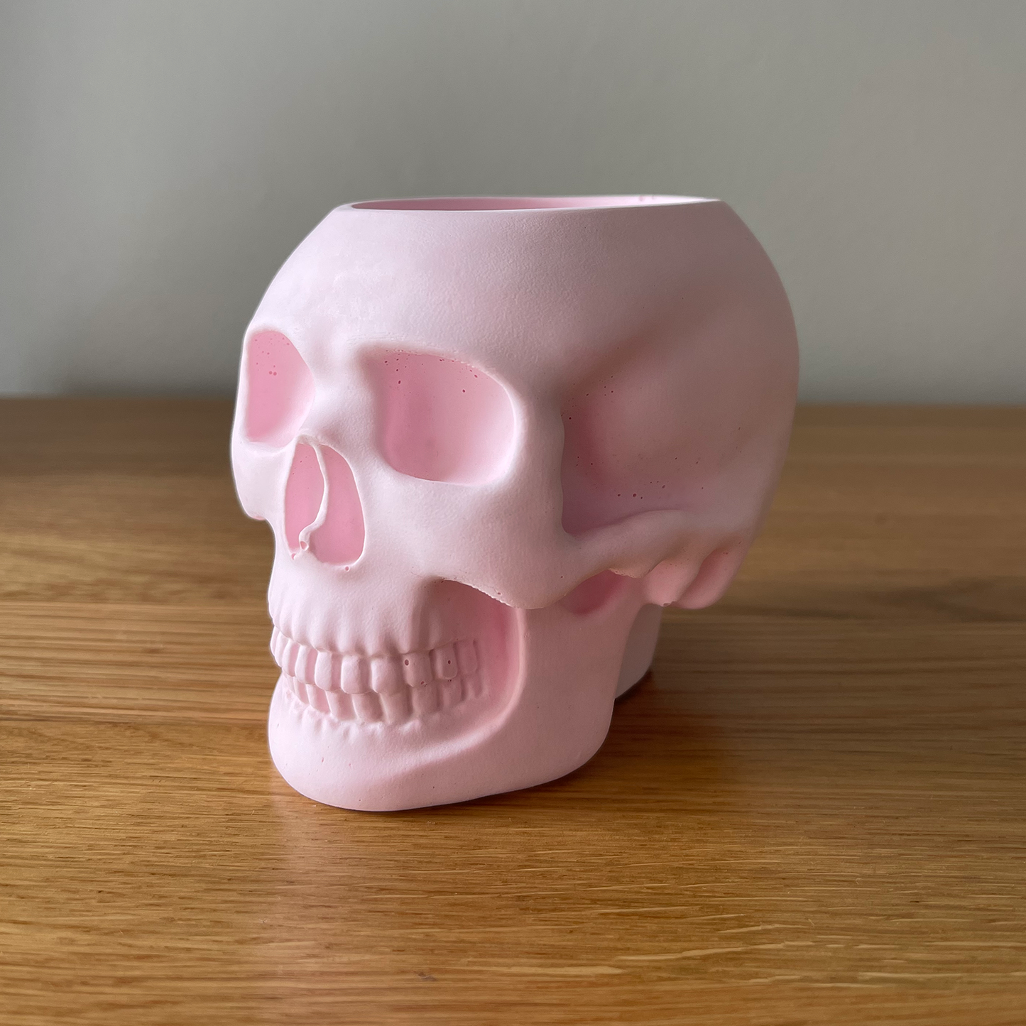 Handmade Stone Skull Soy Wax Candle