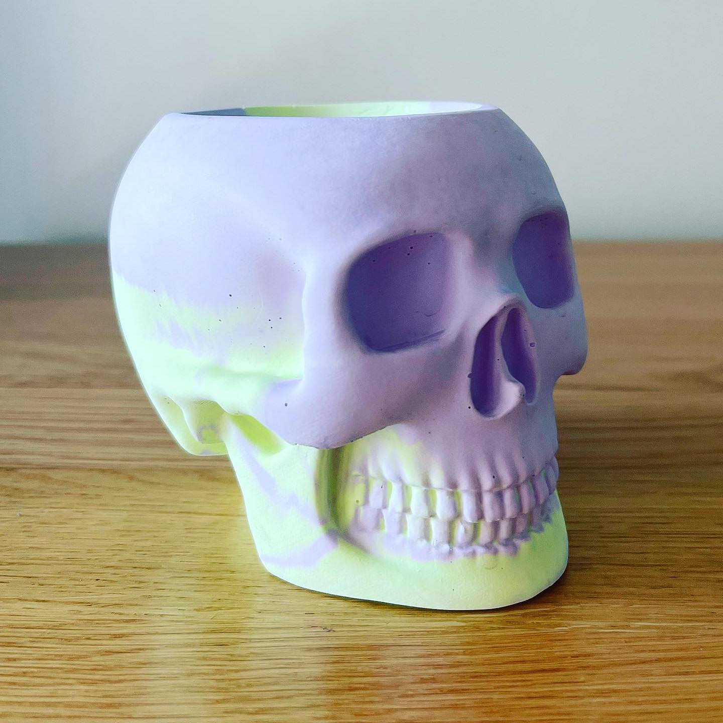 Handmade Stone Skull Soy Wax Candle