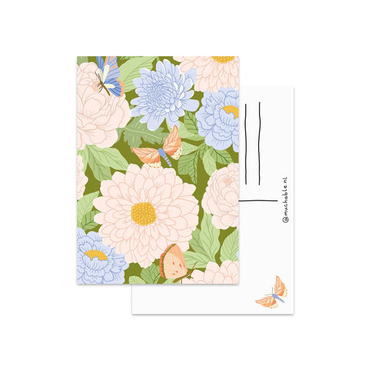 Flowers and Butterflies Card