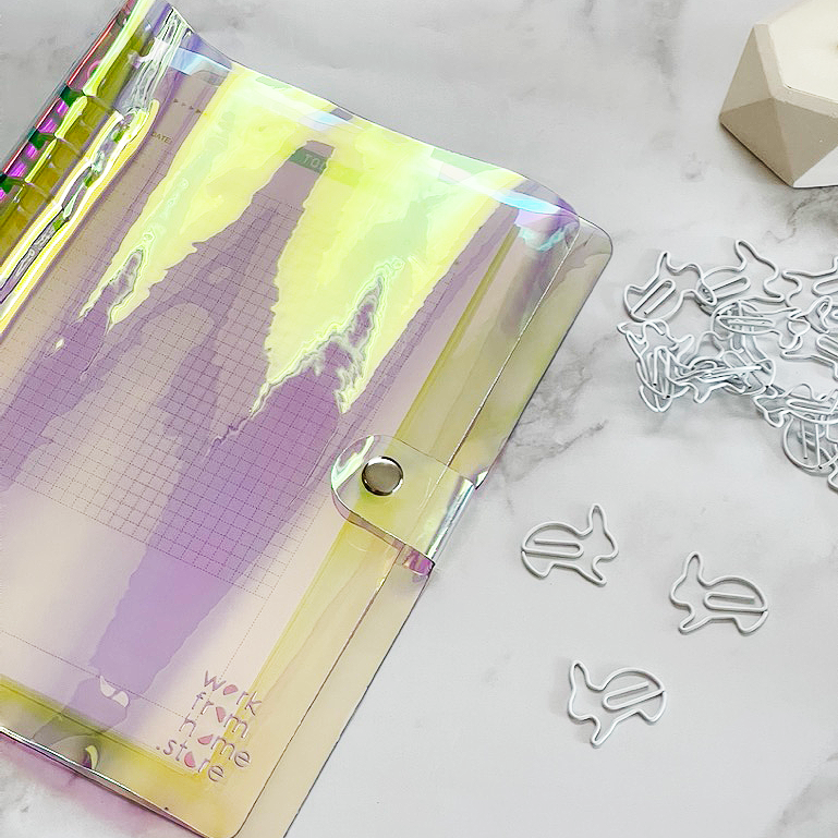 Iridescent A5 Note Book Binder Planner Diary