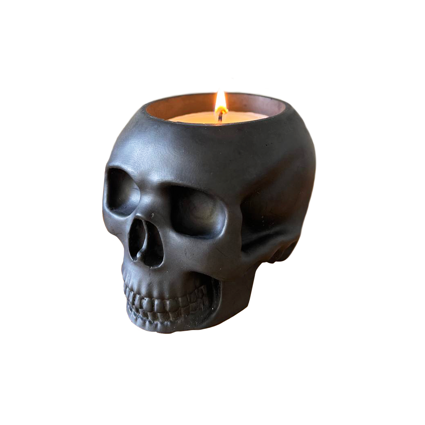 Handmade Stone Skull Soy Wax Candle