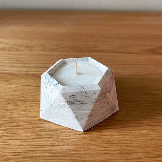 Geometric Stone Soy Wax Candle