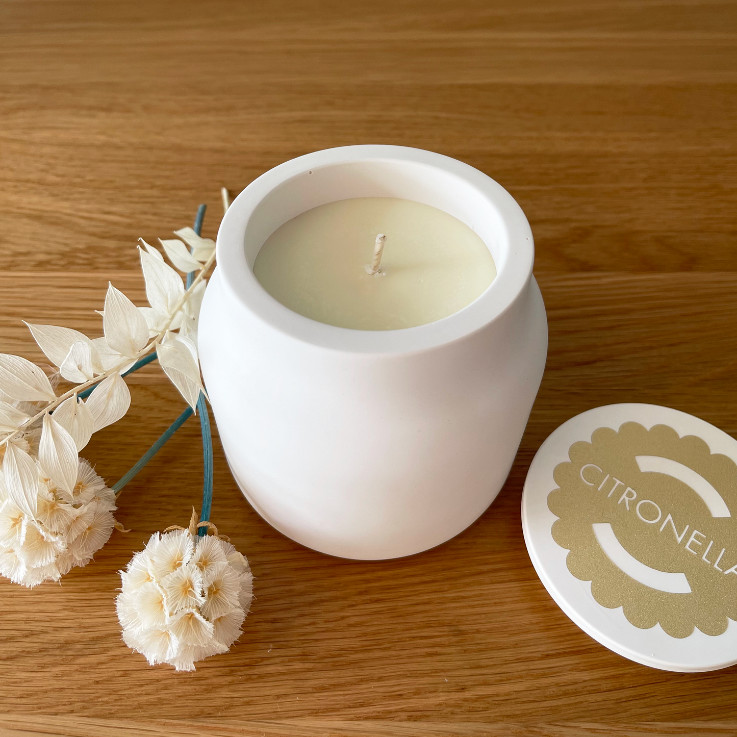 Handmade Citronella Essential Oil Soy Wax Candle