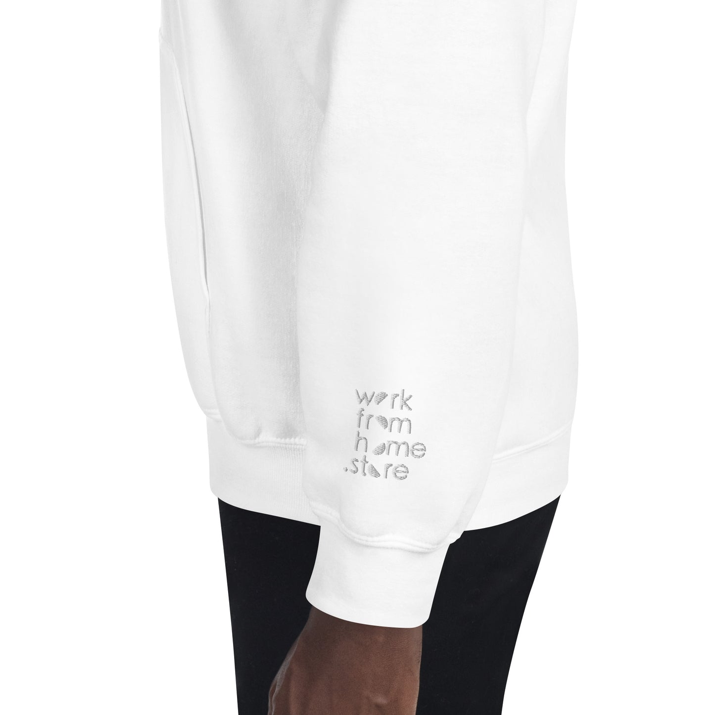 Smart Casual White Unisex Hoodie