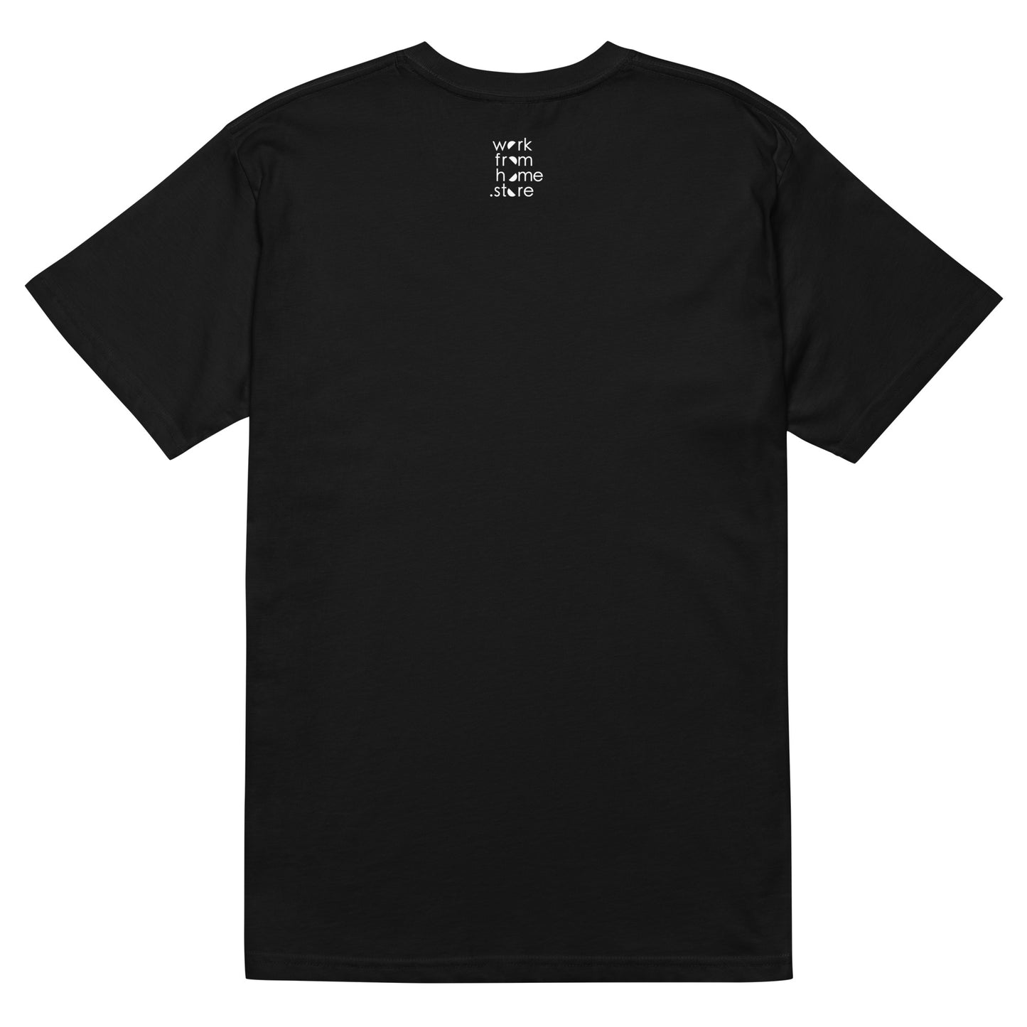 Black Mens Organic Cotton Tee - Work shirt.