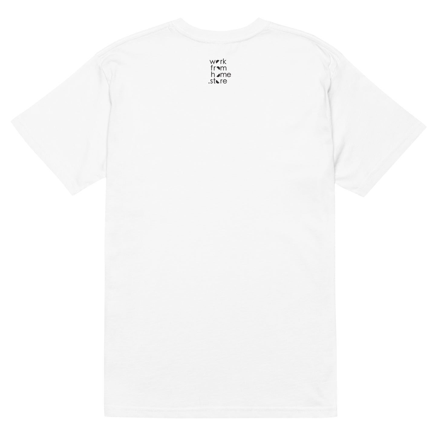 White Mens Organic Cotton Tee - Work shirt.