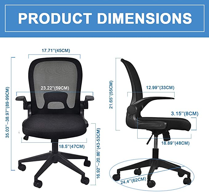 Collapsible discount ergonomic chair