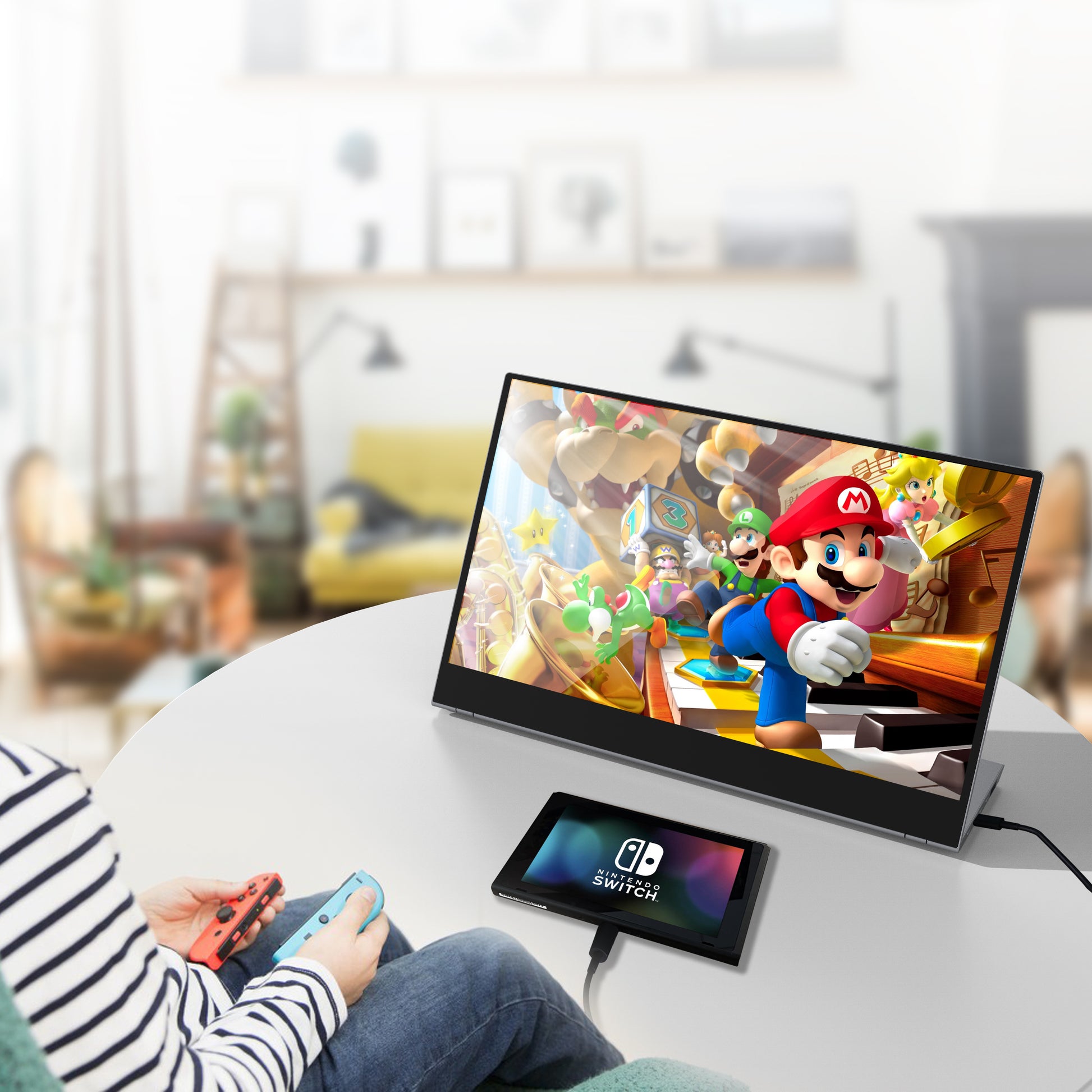 Portable 4K Monitor 15.6 Inch Ultra-thin LCD Computer Display with USB ...