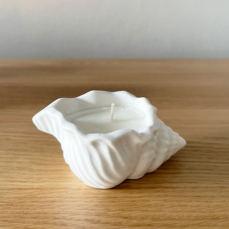 Handmade Stone Shell Soy Wax Candle